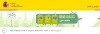 Portal Verano Joven. MInisterio de Transportes