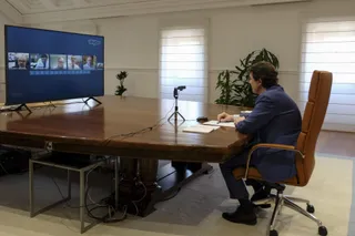 Mañueco videoconferencia