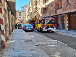 Incendio en la calle Pardo Bazán
