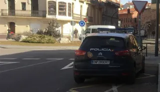 Policía Nacional en la Puerta de la Feria de Zamora