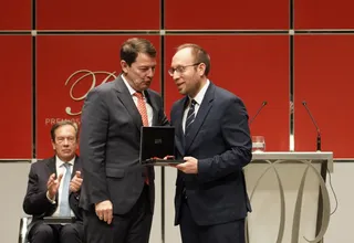 Recogida del Premio Castilla y León de las Letras en nombre de Fernando Arrabal. ICAL Ruben Cacho