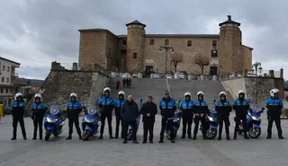 Fotografía. unidad de motoristas