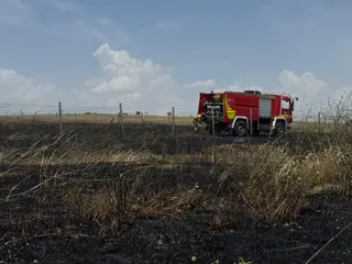 Incendio forestal en Alba de Tormes