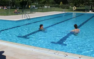 Vaso principal de la piscina de La Aldehuela.