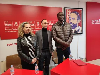 Luc André Diouf, David Serrada e Irene Fernández Sánchez