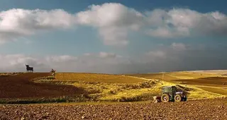 Tractor arando