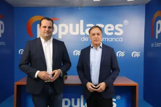 Carlos García Carbayo, ofrece una rueda de prensa antes de la celebración del Comité Ejecutivo provincial del Partido Popular
