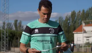 Dani Mori, durante una sesión de entrenamiento / FOTO SALAMANCA24HORAS.COM
