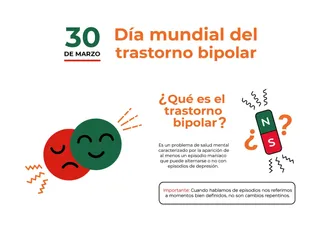 Infografía Día Mundial del Trastorno Bipolar. Salud Mental Salamanca