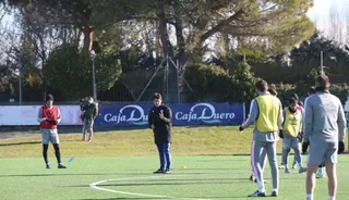 Lolo Escobar en un entrenamiento.