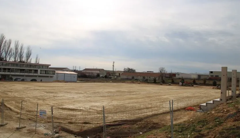 Obras en los campos de fútbol 7 del Reina Sofía