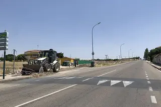 Obras del nuevo polígono industrial de Peñaranda de Bracamonte