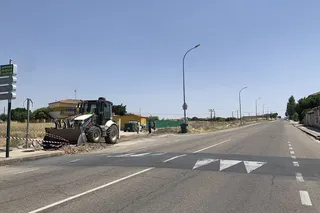 Obras del nuevo polígono industrial de Peñaranda de Bracamonte