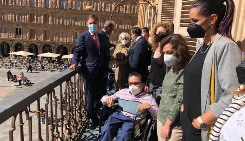 Recepción a Aspace en el Ayuntamiento por el Día Mundial de la Parálisis Cerebral