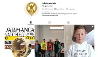 Perfil oficial de Instagram del Club de Ajedrez de Béjar