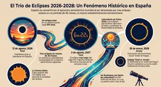 Trío de Eclipses 2026-2028 | Educacyl