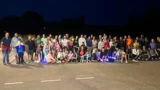La tradicional marcha nocturna de Aldeatejada reúne a 150 personas dentro de su Semana Cultural
