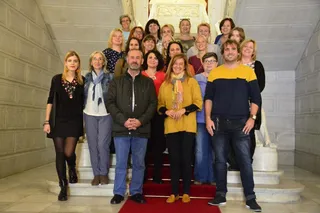 Grupo de estudiantes Erasmus+ de Países Europeos.