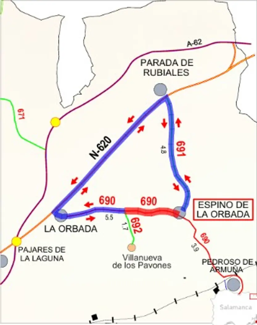 Itinerario Alternativo Para La Carretera Que Une Espino De <a href=