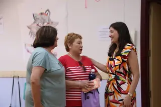 Miryam Rodríguez, Visita Los Talleres De Animación Sociocomunitaria