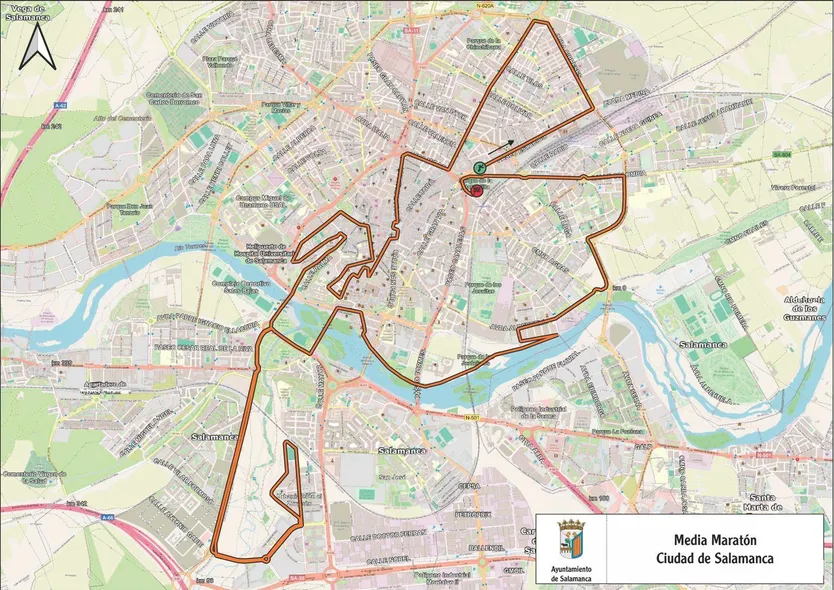 Mapa Media Maratón