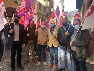 CCOO y UGT Salamanca muestran su apoyo al sindicato italiano CGIL tras el ataque "fascista" en su sede