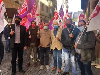 CCOO y UGT Salamanca muestran su apoyo al sindicato italiano CGIL tras el ataque "fascista" en su sede