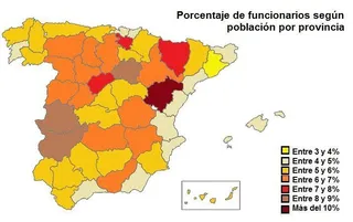 Salamanca es la octava provincia de España con más funcionarios por habitante