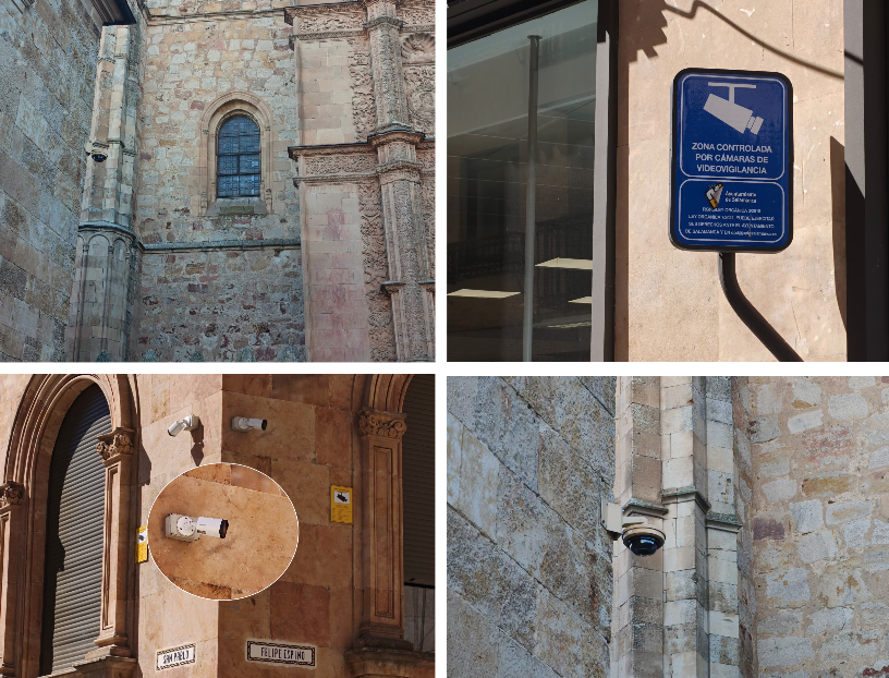 Cámaras en el casco histórico de Salamanca