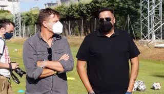Toni García y Sandoval, en un entrenamiento / FOTO SALAMANCA24HORAS.COM