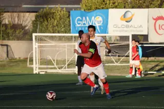 David Elices, ante el Salamanca CF UDS B | FOTO ANDREA MATEOS