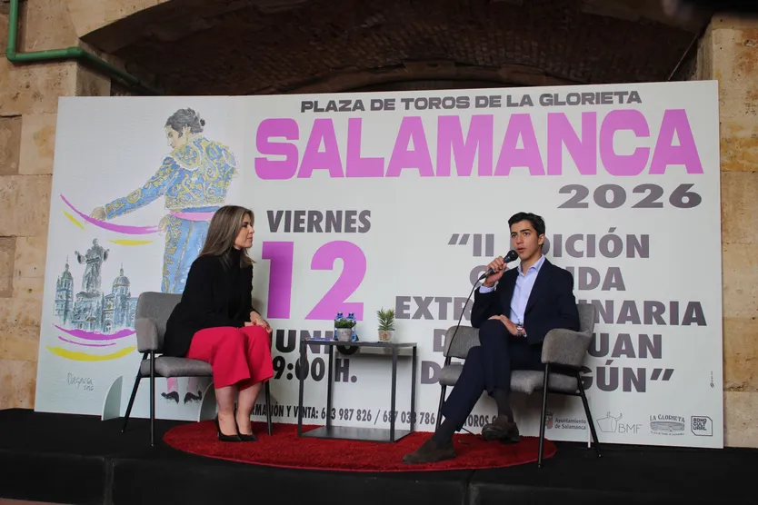 El torero Marco Pérez en la presentación de la II edición del cartel para San Juan de Sahagún