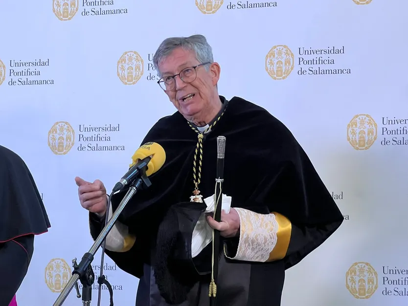 Santiago García-Jalón, rector de la Universidad Pontificia de Salamanca