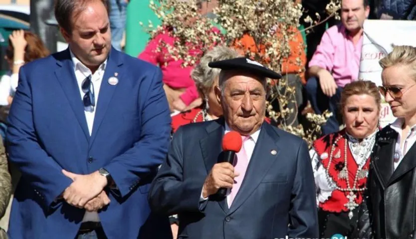 Roberto Martín y Juan José Hidalgo, en la Matanza Típica de Guijuelo