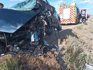 Accidente en Valladolid con un fallecido | Foto: Bomberos Diputación de Valladolid