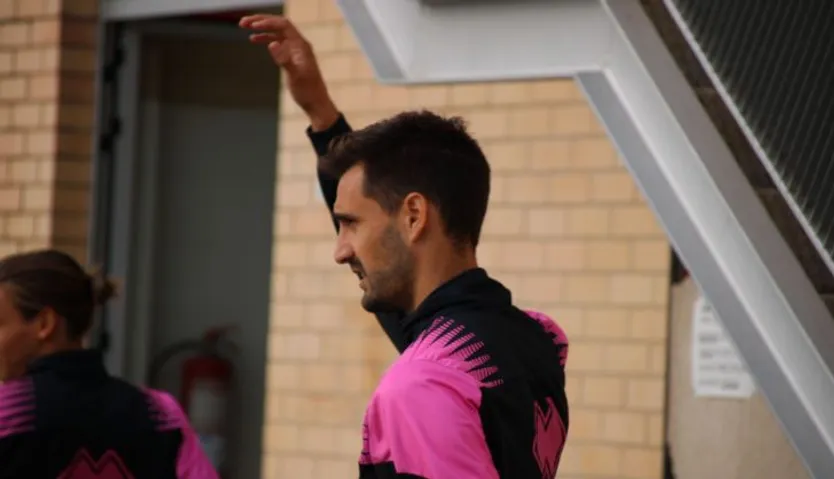 De Miguel, en el entrenamiento de este miércoles | FOTO SALAMANCA24HORAS.COM