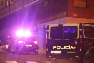 Policía Nacional en la carretera de Ledesma en una foto de archivo