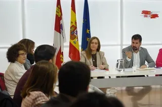 Luis Tudanca ante los medios de comunicación. FOTO ICAL Rubén Cacho