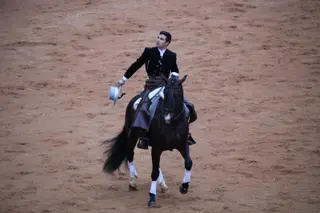 Gesta histórica: el rejoneador Víctor Herrero rememora tiempos pasados en el Carnaval del Toro de Ciudad Rodrigo. Fotos Salamanca24horas