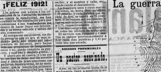 Recorte de prensa del asesinato en La Zarza de Pumareda