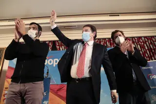 Alfonso Fernández Mañueco durante la presentación de su candidatura | ICAL