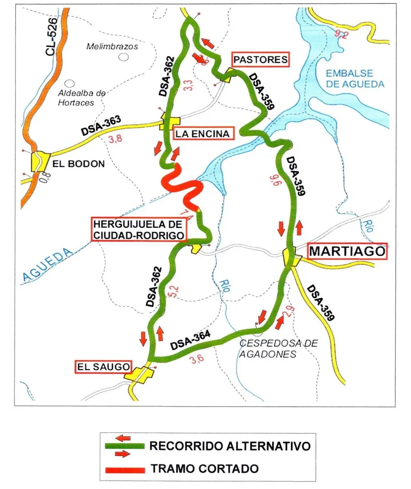Corte de carretera
