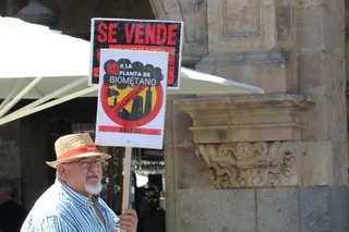 Manifestación Biogás en la Plaza Mayor de Salamanca | Belén Hurtado