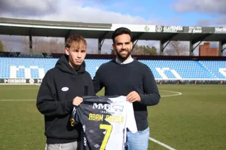 Presentación de Adam Arvelo como nuevo jugador de Unionistas de Salamanca