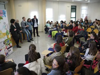 Francesco Tonucci enun acto en Carbajosa de la Sagrada