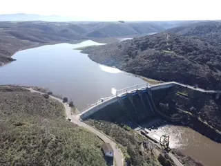 Presa, embalse y río del Agueda. Foto de archivo Salamanca24horas.com