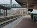 Vías vacías en la estación de tren de Salamanca