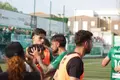 Álex García y Cristóbal celebran el 1-0 del Guijuelo ante el Santa Marta