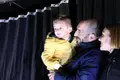 Javi Gallo con su padre. ARCHIVO