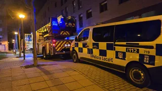 Bomberos de Salamanca durante una intervención nocturna | Andrea Mateos